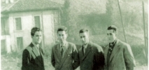  Con un grupo de amigos en Blimea, 1955